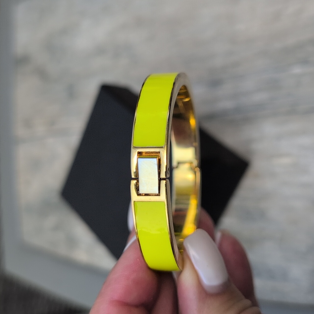 J Crew Yellow Enamel Bracelet - Picture 2 of 6